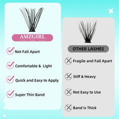 AMZGIRL LASH soft-light materials emphasize comfortable wear for all-day use