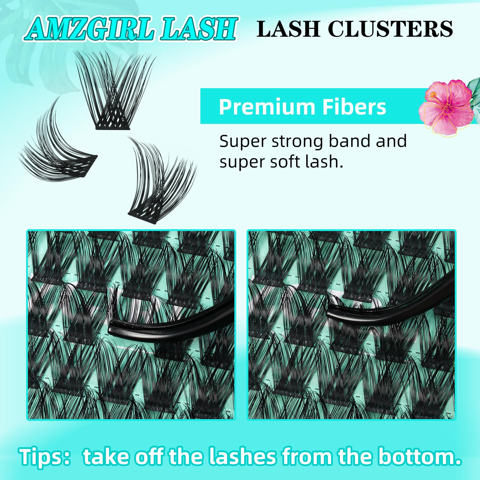 AMZGIRL LASH ultra-thin band creates a soft, natural blend.