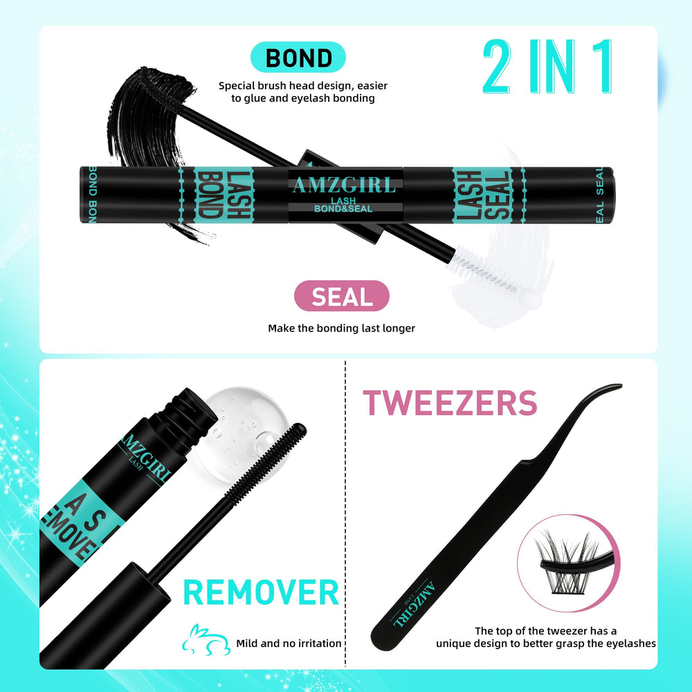 AMZGIRL LASH 72-hour hold with curl seal keeps lashes shaped and glossy.