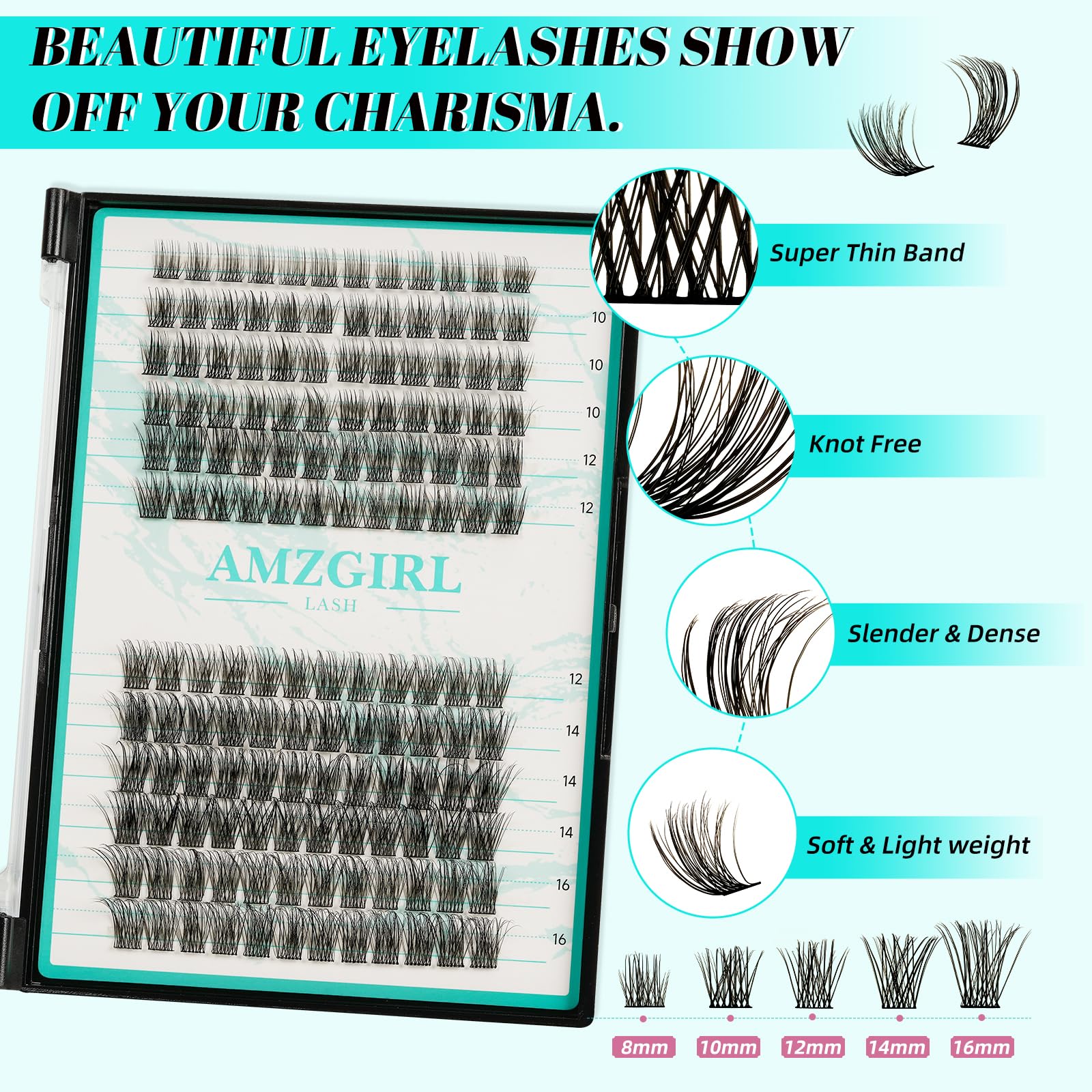 AMZGIRL LASH eyelash applicator for precise cluster placement