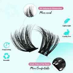 AMZGIRL LASH lengths 10-18mm mix offer versatile styling and seamless blend.