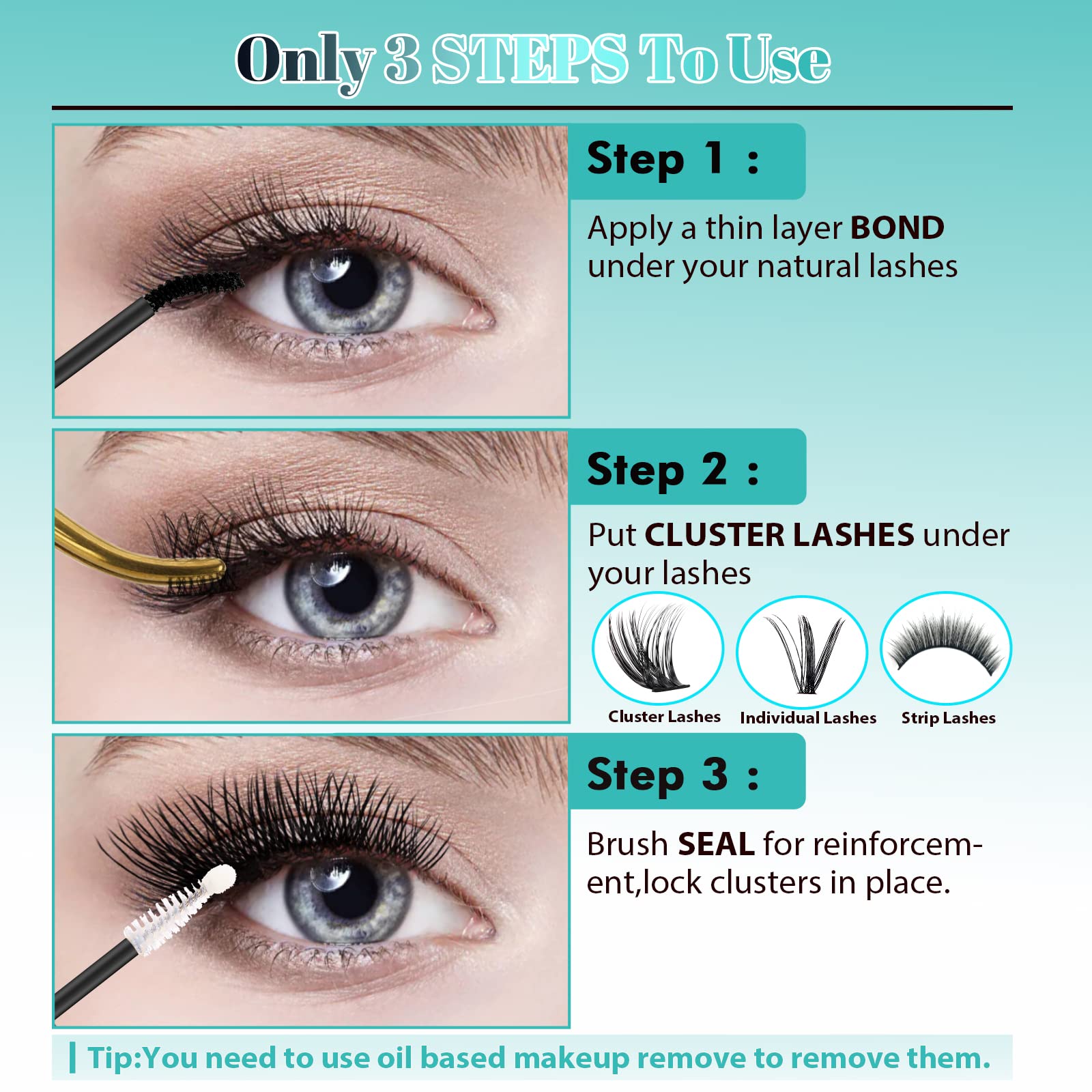 AMZGIRL LASH microfibers under lashes create natural-feeling depth