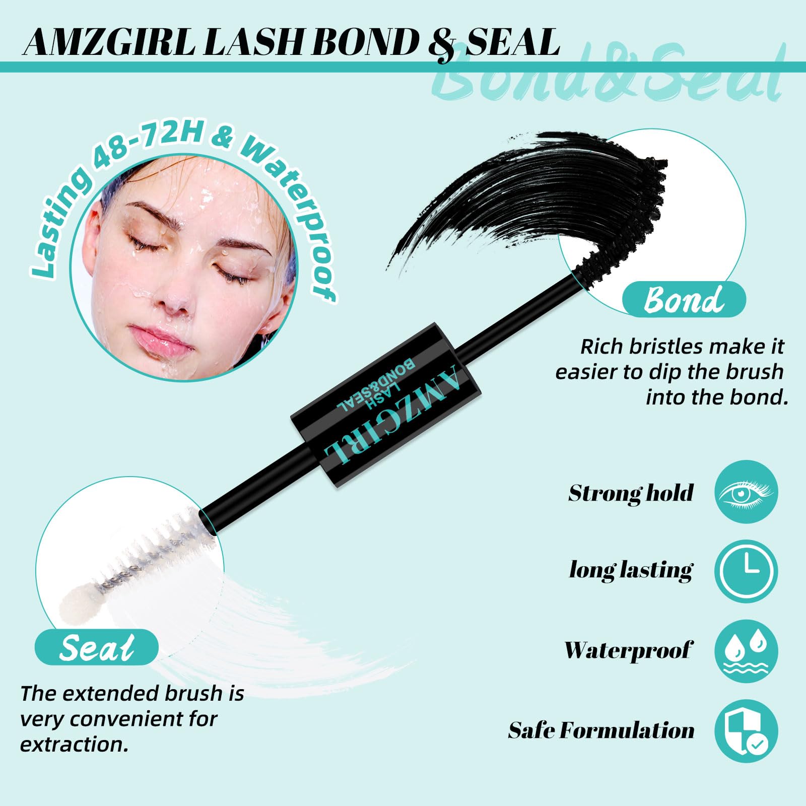 AMZGIRL lash remover for clean, gentle removal.