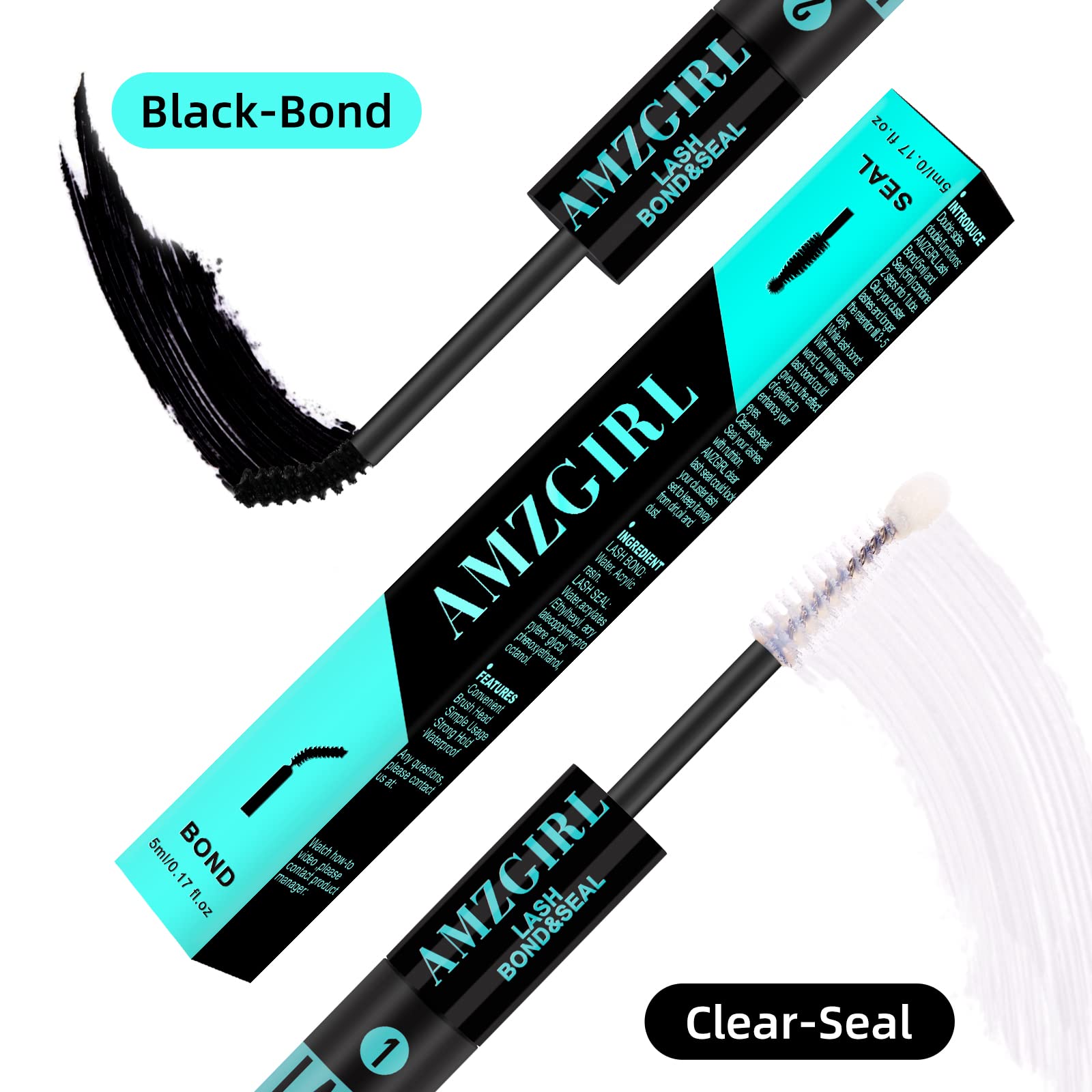 AMZGIRL LASH spiral brush application guide ensures even glue spread