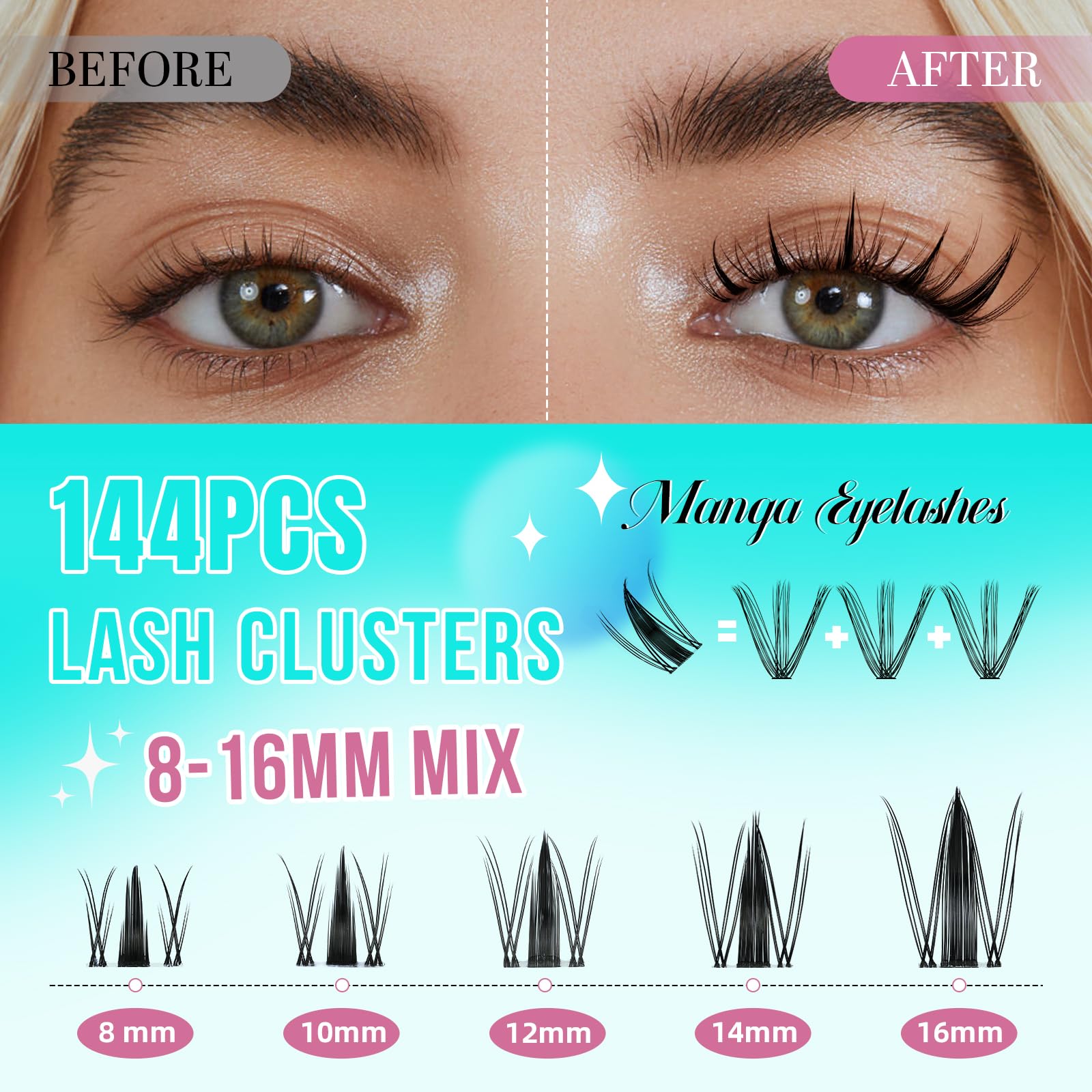 AMZGIRL LASH waterproof bond and seal for secure daily wear.