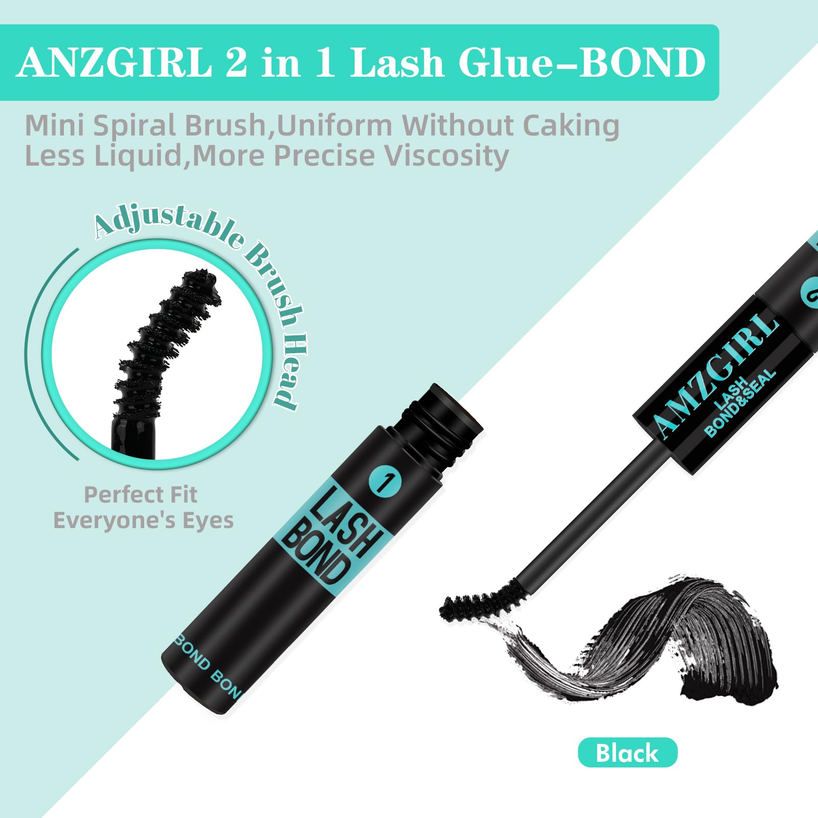 AMZGIRL LASH waterproof bond provides confidence in long wear