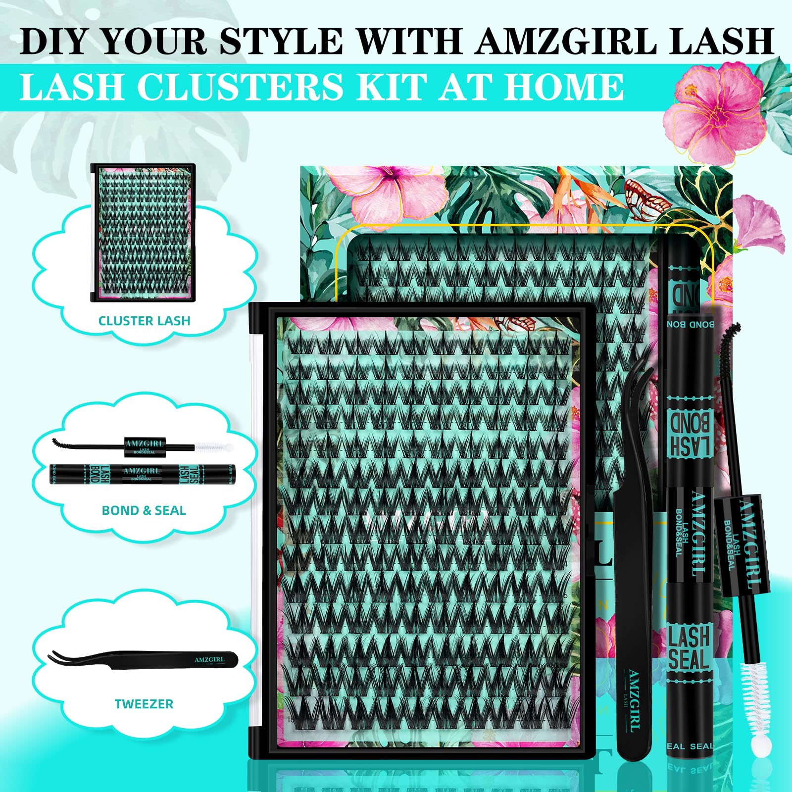 AMZGIRL LASH manga lashes 10-18mm lengths for customizable looks