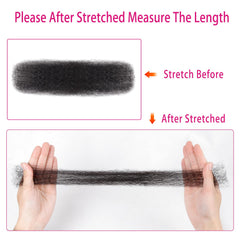 Amzluck Afro Kinky Bulk Hair soft, tangle-free and easy to manage.