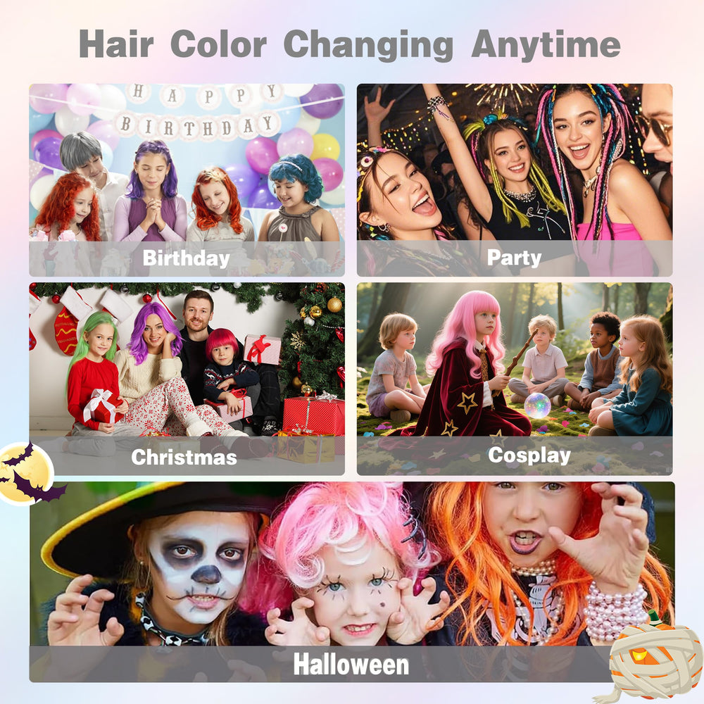 Amzsudy easy-washable hair dye for everyday creative expression.