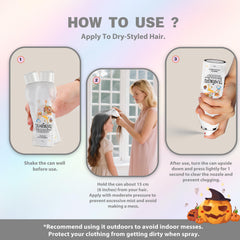Amzsudy temporary hair color spray for non-permanent, washable styling.