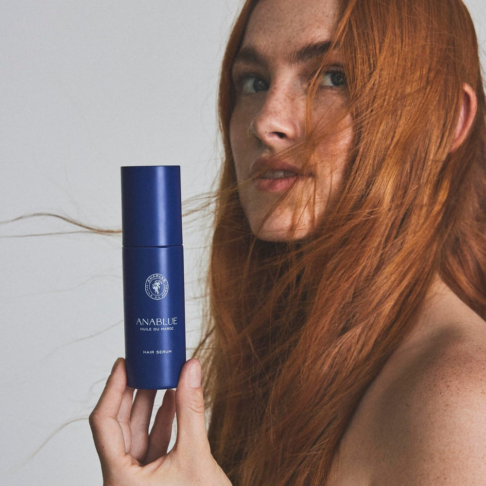Anablue Hair Serum silicone-free formula supports natural texture.