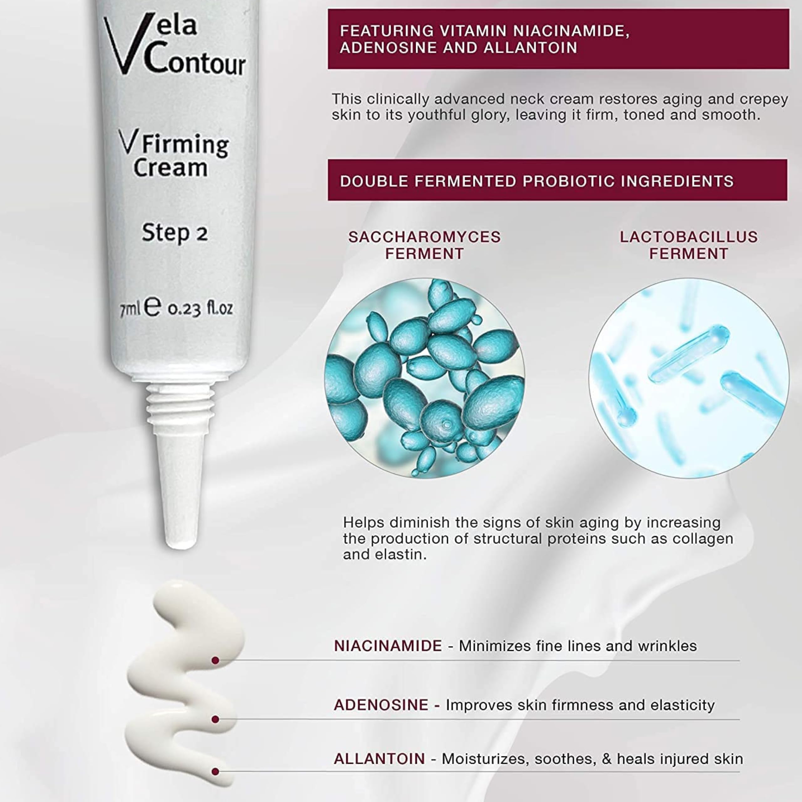 Anacis Advanced Neck Cream for jawline contour helps define neckline