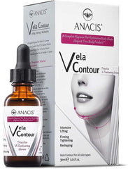 Anacis Advanced Neck Serum bottle on a clean surface suggesting neck tightening