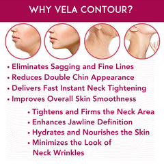 Silky texture of Anacis neck serum shown as a dab for hydration
