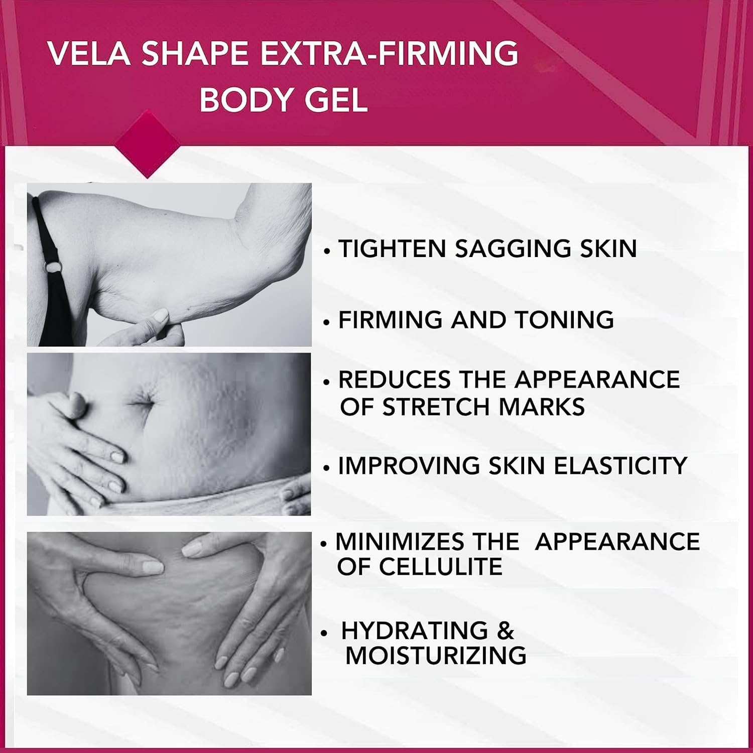 Anacis anti-cellulite hot body cream spread on skin demonstrates smooth texture and quick absorption.