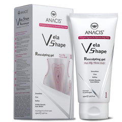 Anacis anti-cellulite hot body cream bottle with warming formula targets cellulite-prone areas.