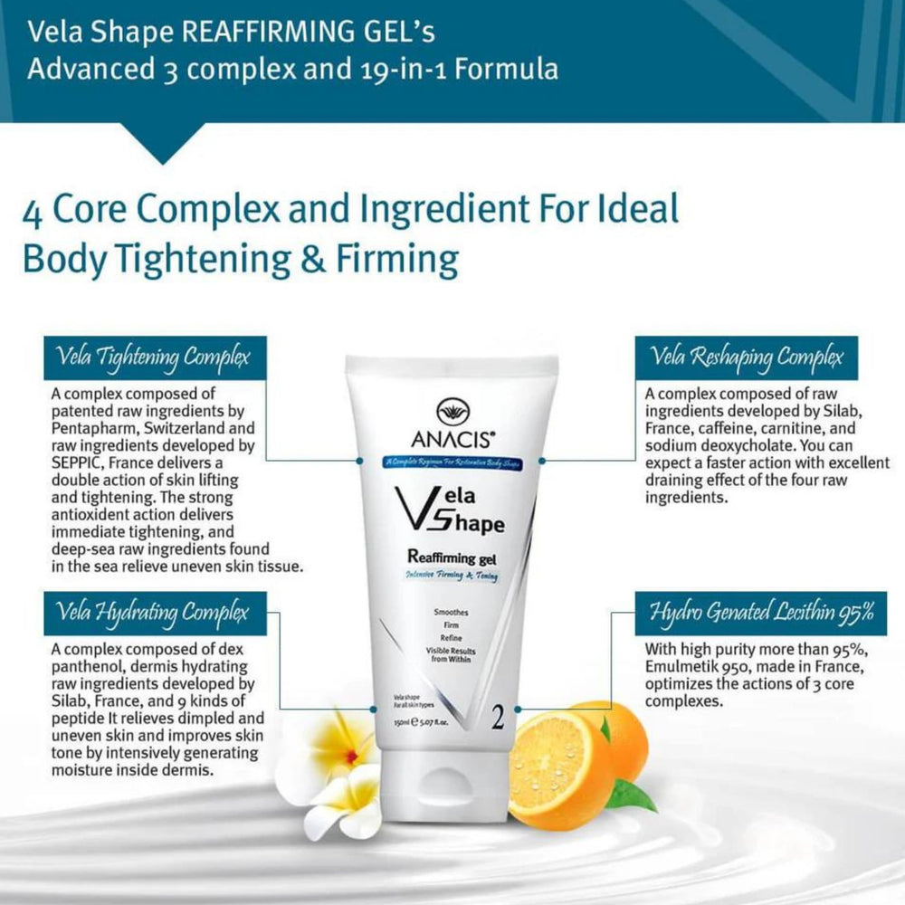 Anacis cellulite cream absorbed quickly to hydrate and tone.