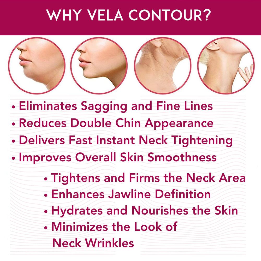 Anacis Vela Contour chin serum bottle supports defined jawline and moisture.