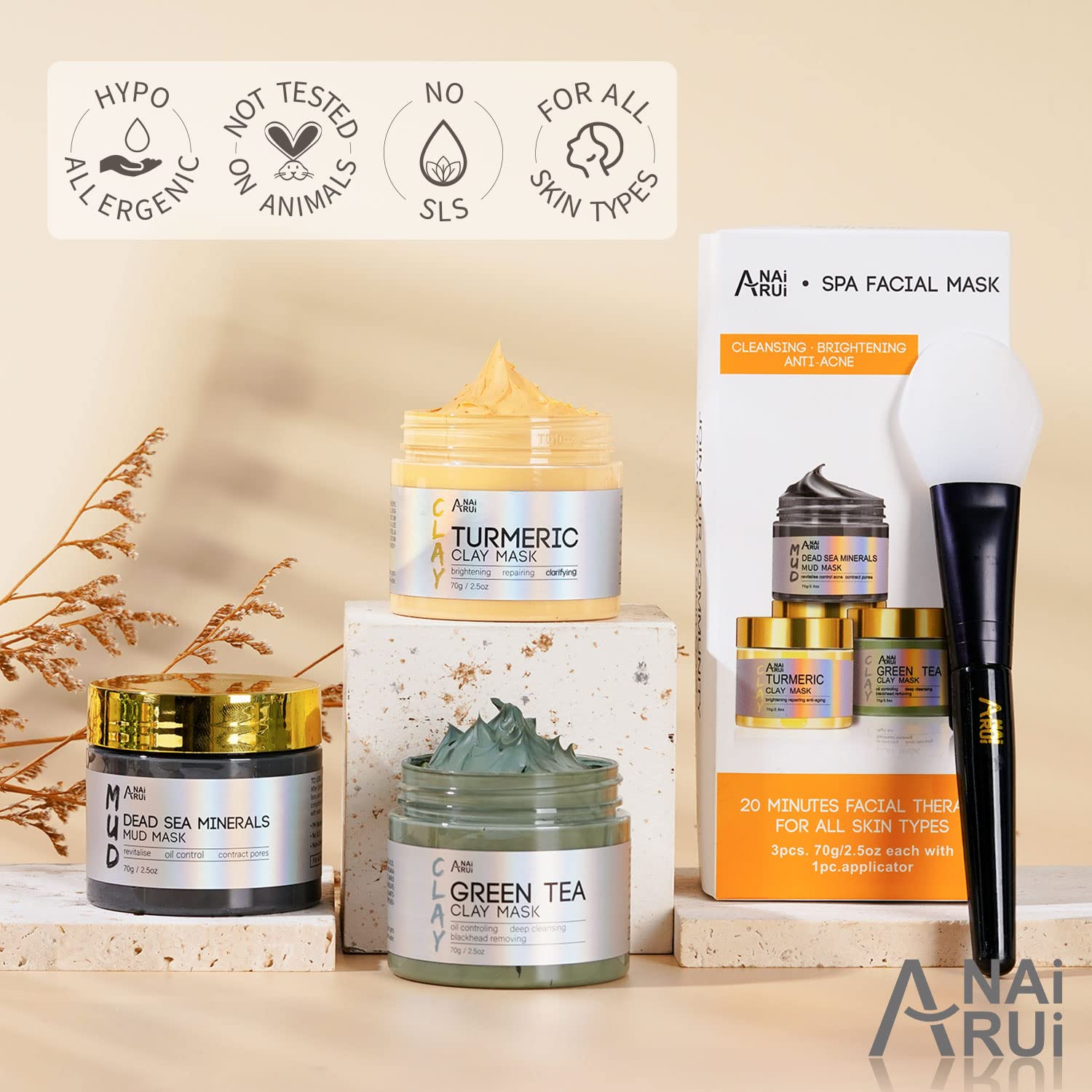 After-use skin feels hydrated and soft with ANAI RUI masks