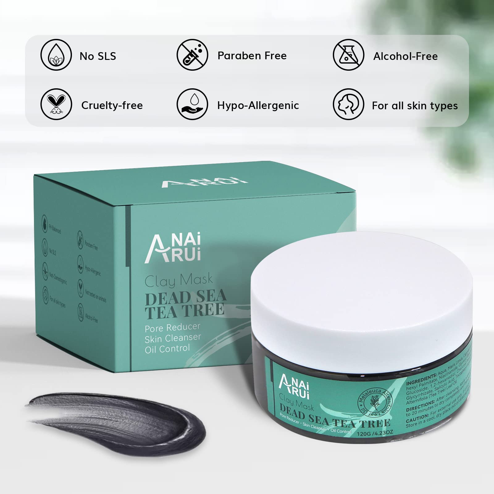 ANAI RUI Charcoal formula emphasizes detox and purity.