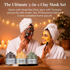 ANAI RUI green tea clay mask application reduces shine and oil for a fresh look.