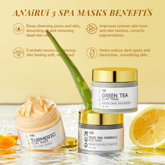 ANAI RUI green tea mask jar antioxidant-rich for refreshed skin