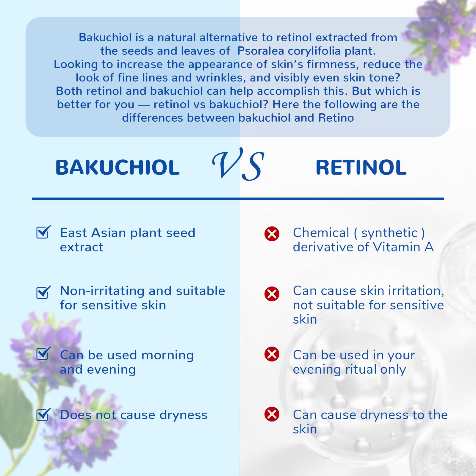ANAI RUI non-greasy finish of Bakuchiol Blue Tansy night oil on skin