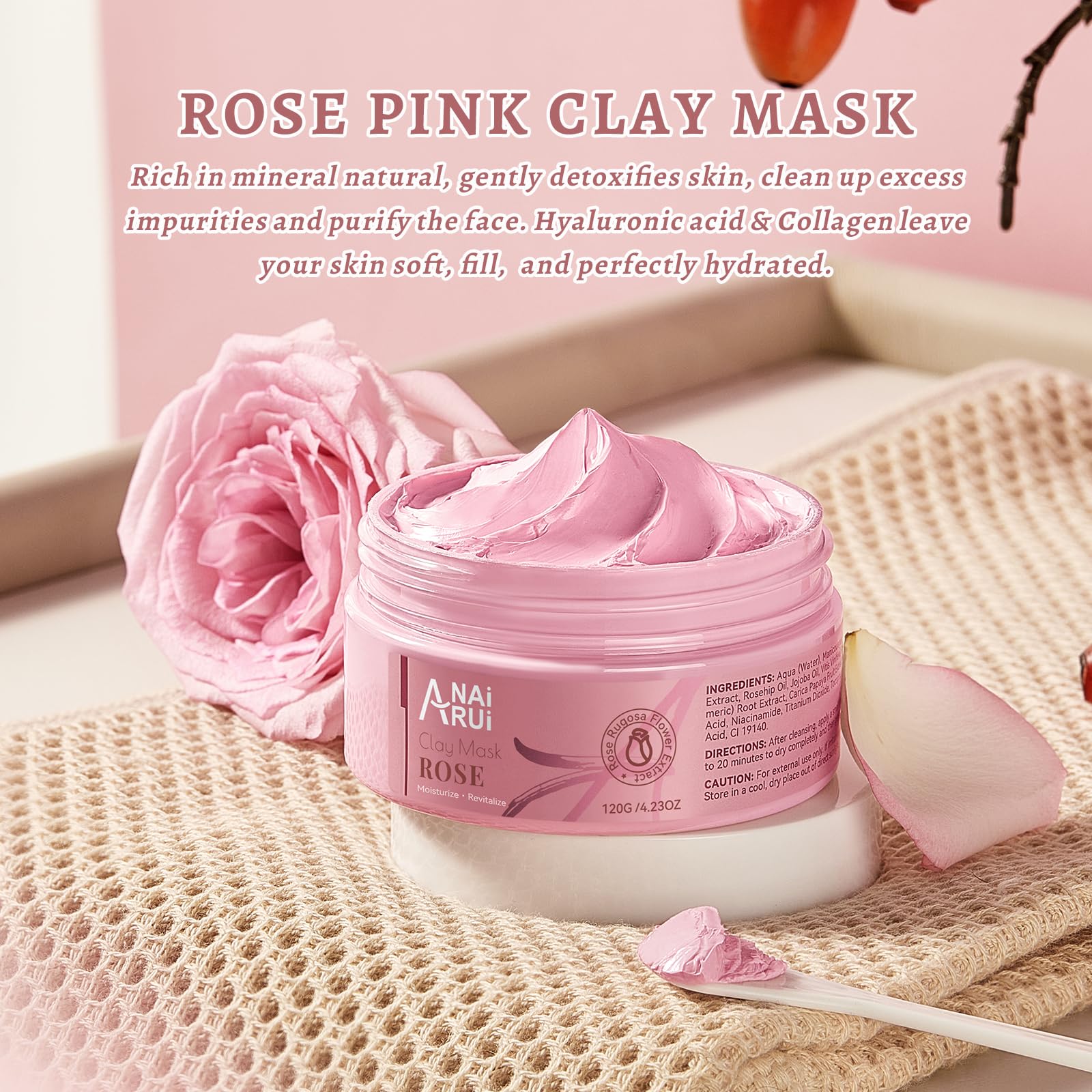 ANAI RUI Rose Mask daily use for a radiant complexion.