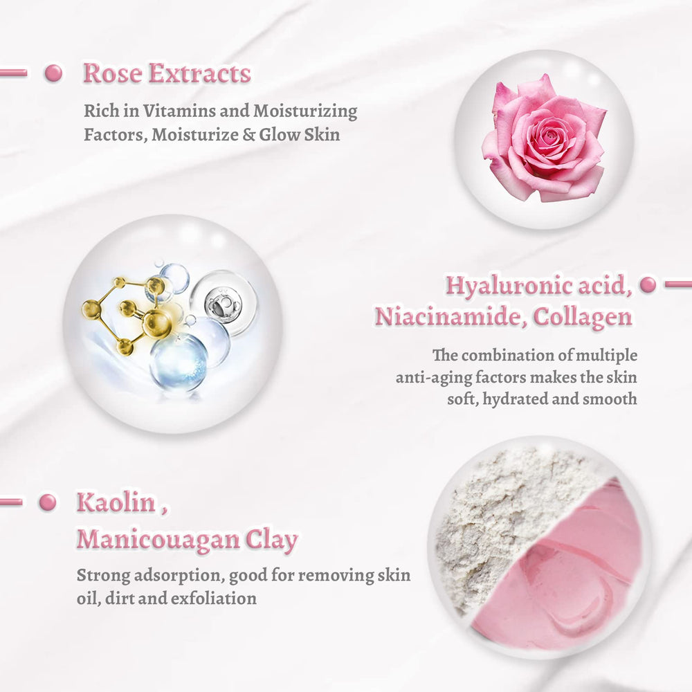 ANAI RUI Rose Mask niacinamide promotes even texture and pores care.
