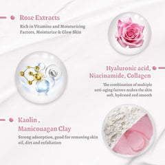 ANAI RUI Rose Mask niacinamide promotes even texture and pores care.