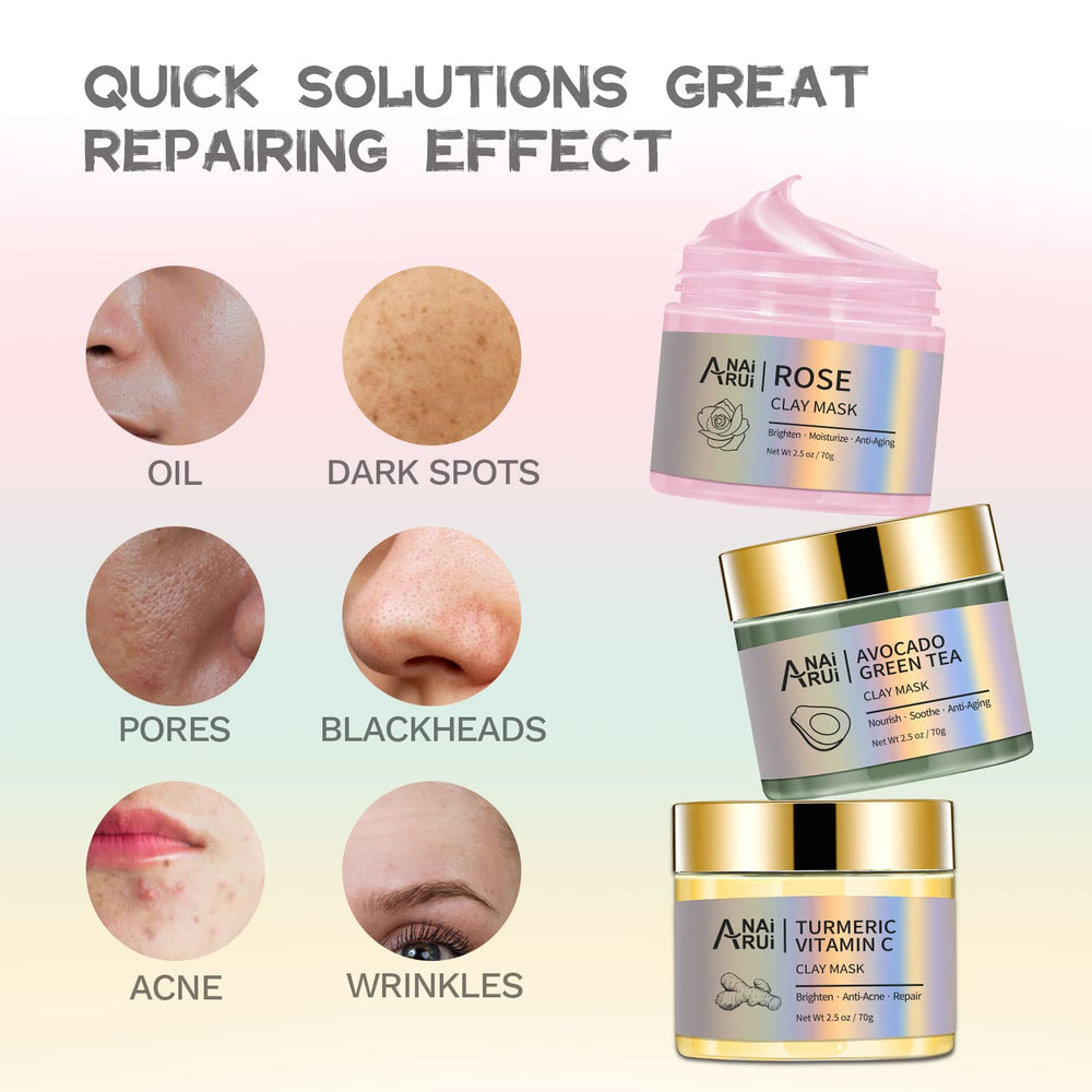ANAI RUI rose pink clay mask close-up with glow-enhancing formula