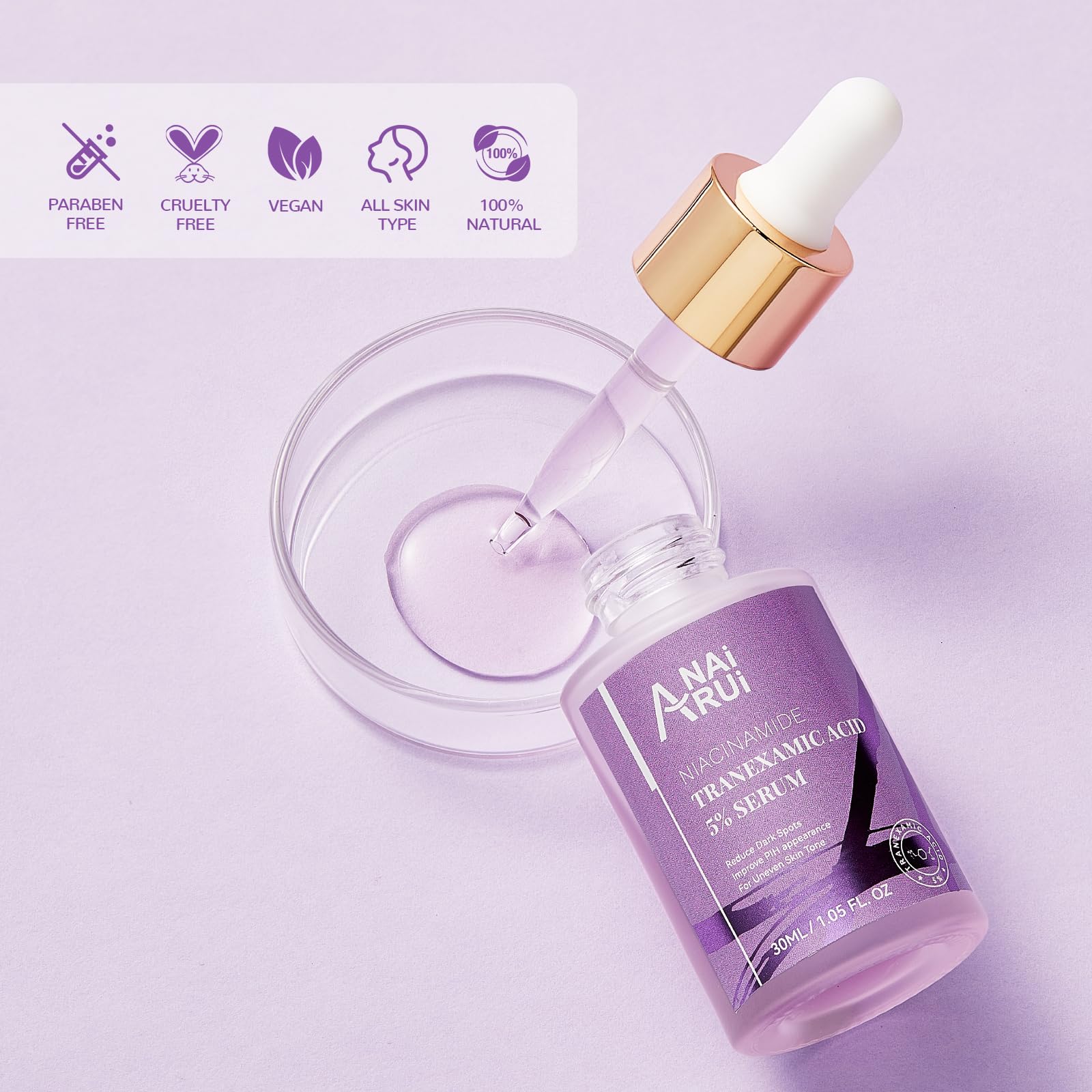 ANAI RUI skin tone improvement concept image illustrating even complexion.