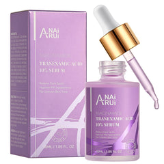 ANAI RUI TXA serum bottle highlights a brightening formula for uneven skin tone.