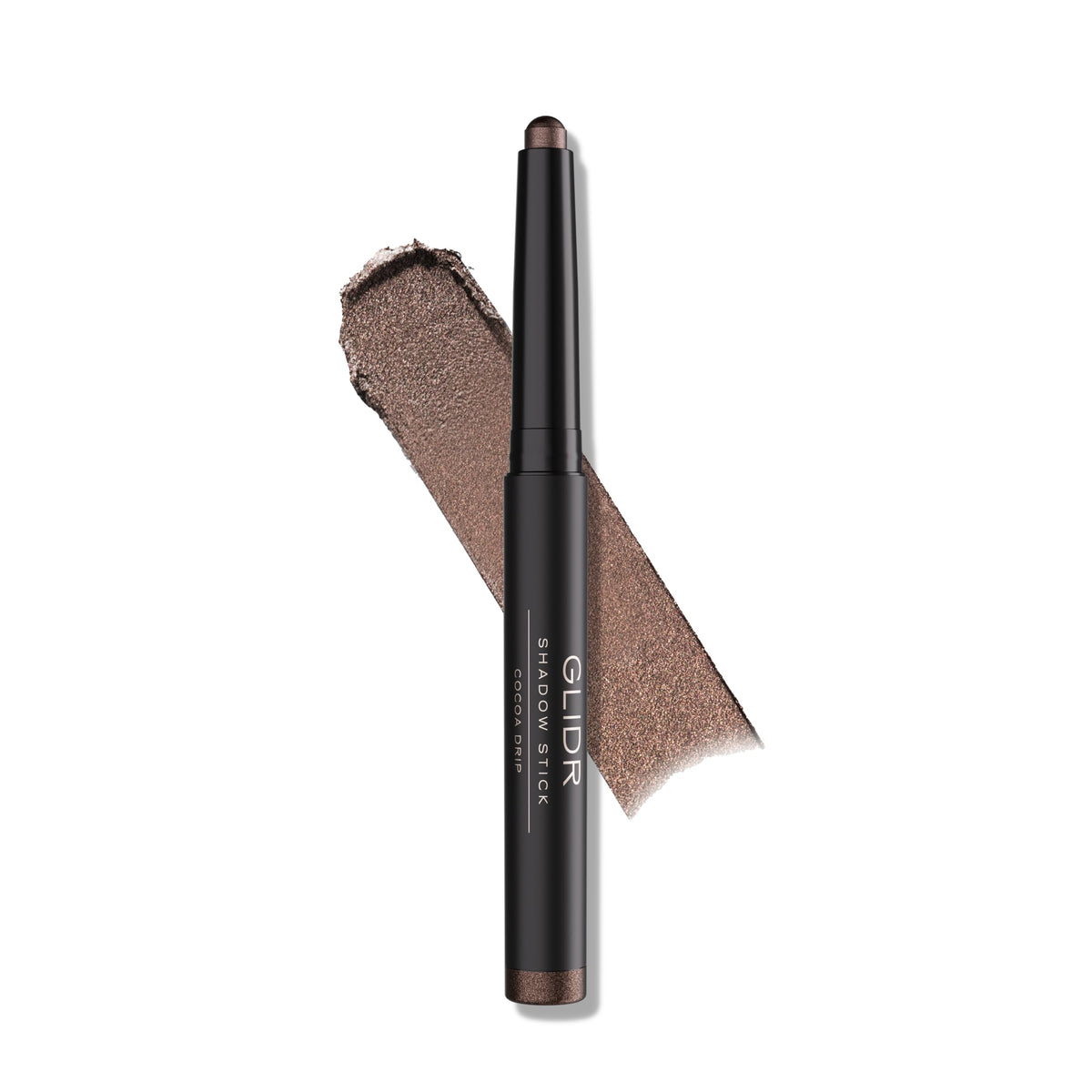 Anastasia Beverly Hills GLIDR Shadow Stick Cocoa Drip product shot shows bold, long-lasting color
