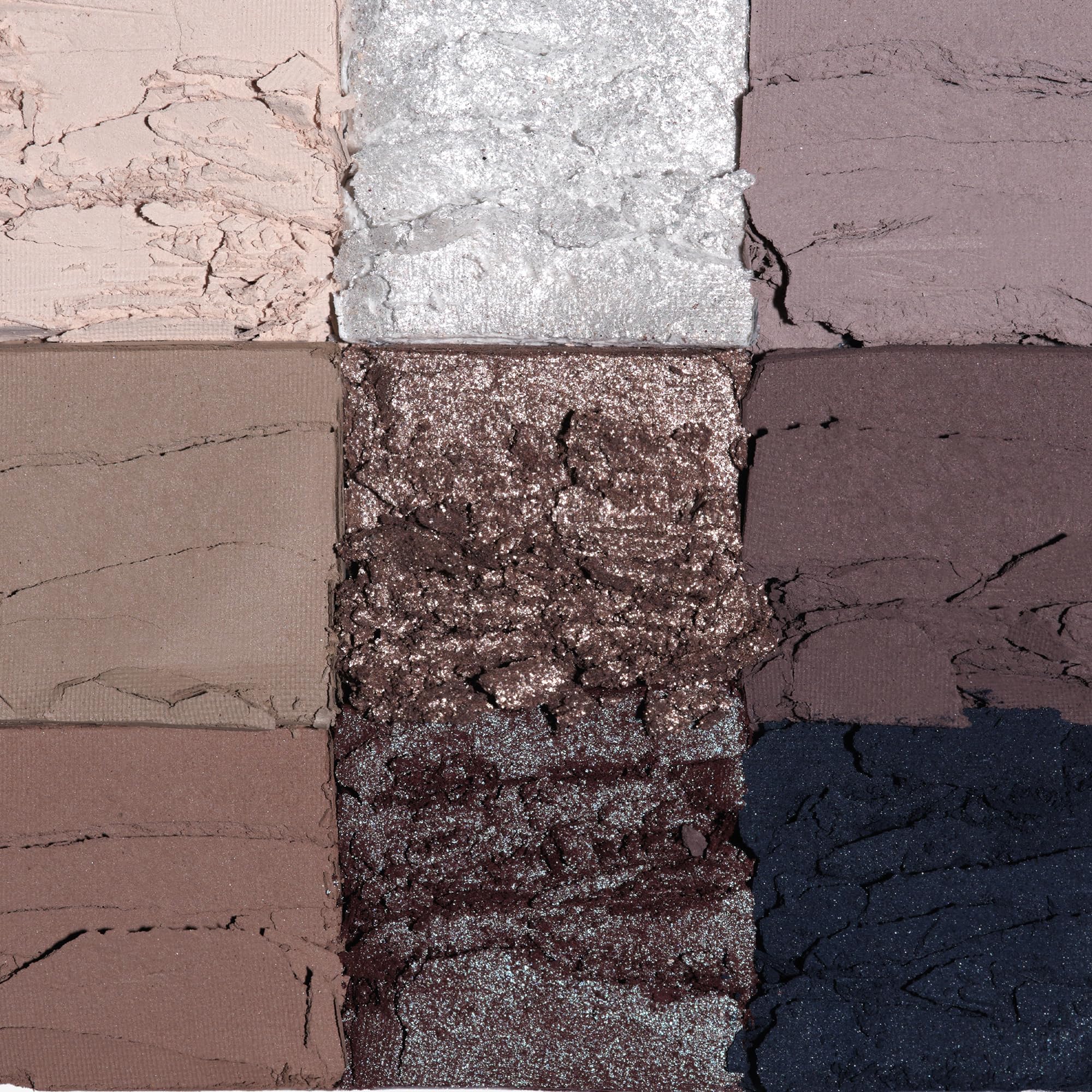 Anastasia Beverly Hills Haze Mini Eyeshadow Palette close-up of metallics for shimmer accents.