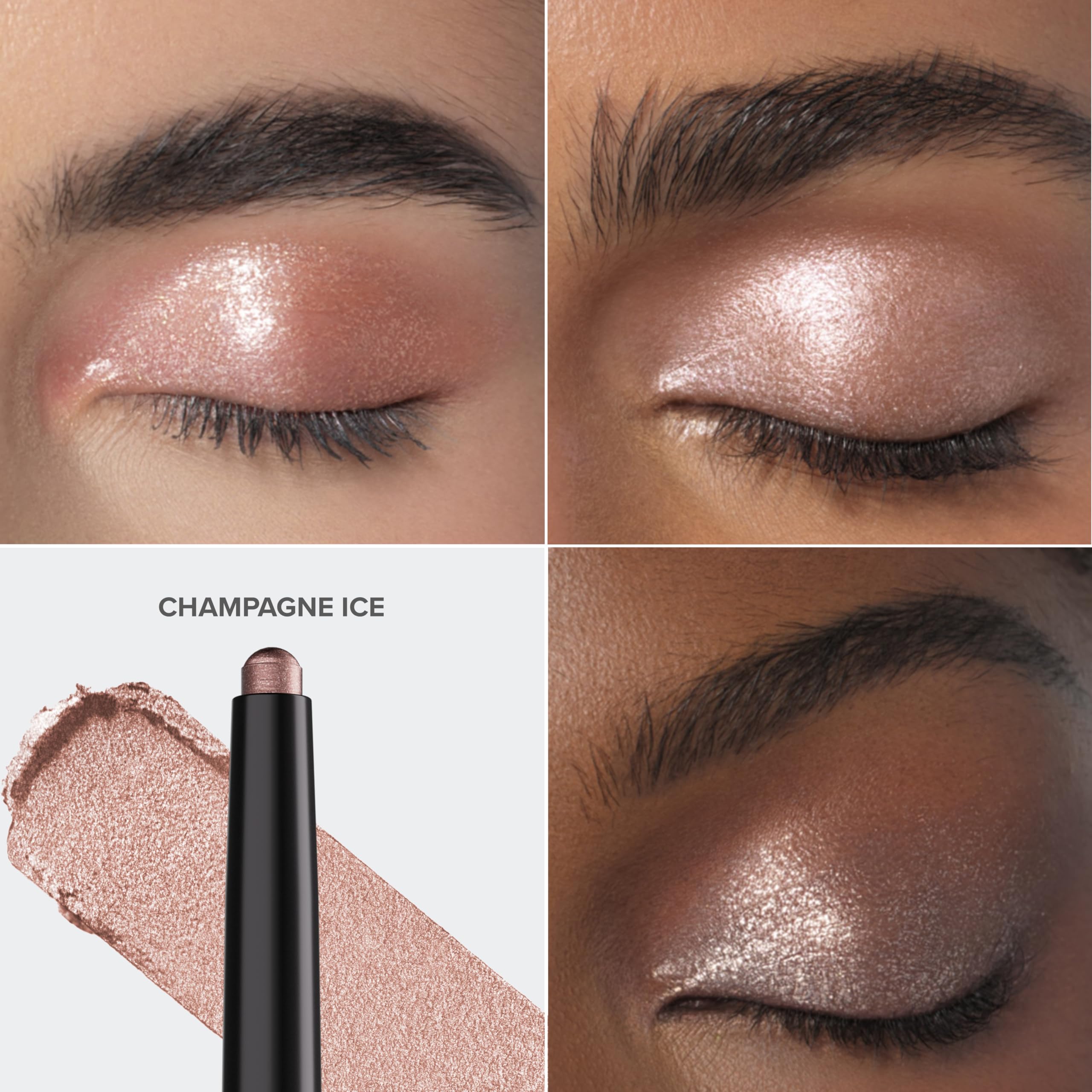 Anastasia Glidr Shadow Stick Champagne Ice applies smoothly for one swipe color