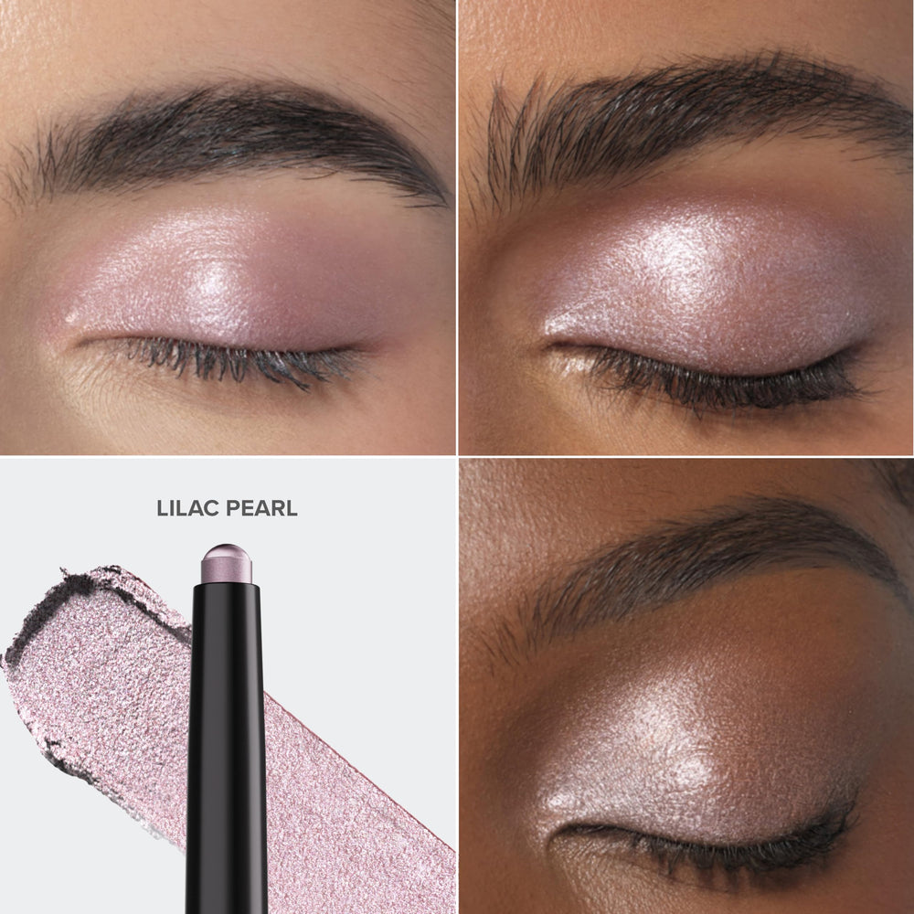 Anastasia GLIDR Shadow Stick Lilac Pearl applied on eyelid for smooth color