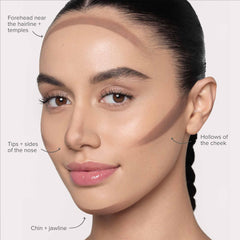 Anastasia Beverly Hills Phantom Shadow used on the nose contour for balanced shading.