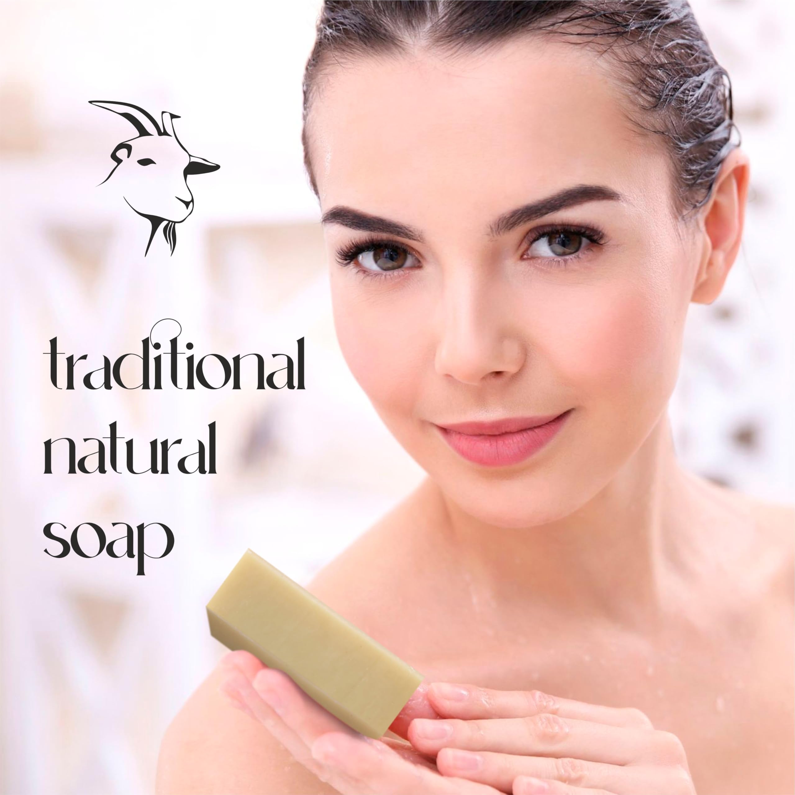 AnatoliaDaphne goat milk bar suitable for face and body in a 12-pack