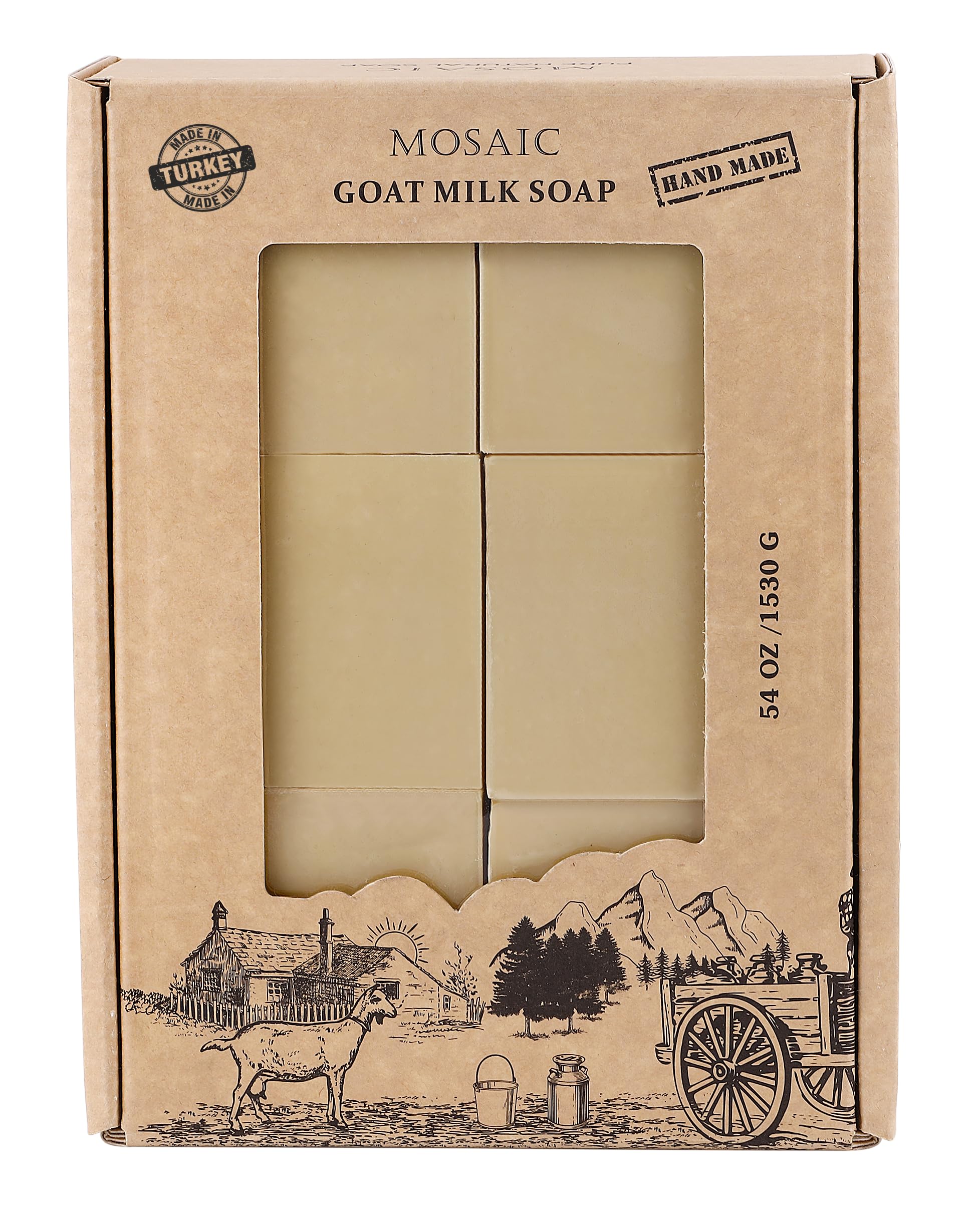 AnatoliaDaphne goat milk soap bar closeup showing creamy texture for sensitive skin care