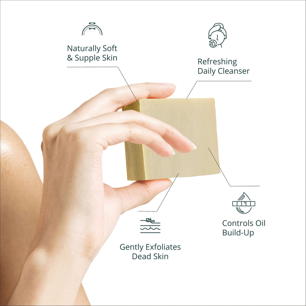 AnatoliaDaphne soap bar texture highlights pure and paraben-free cleansing