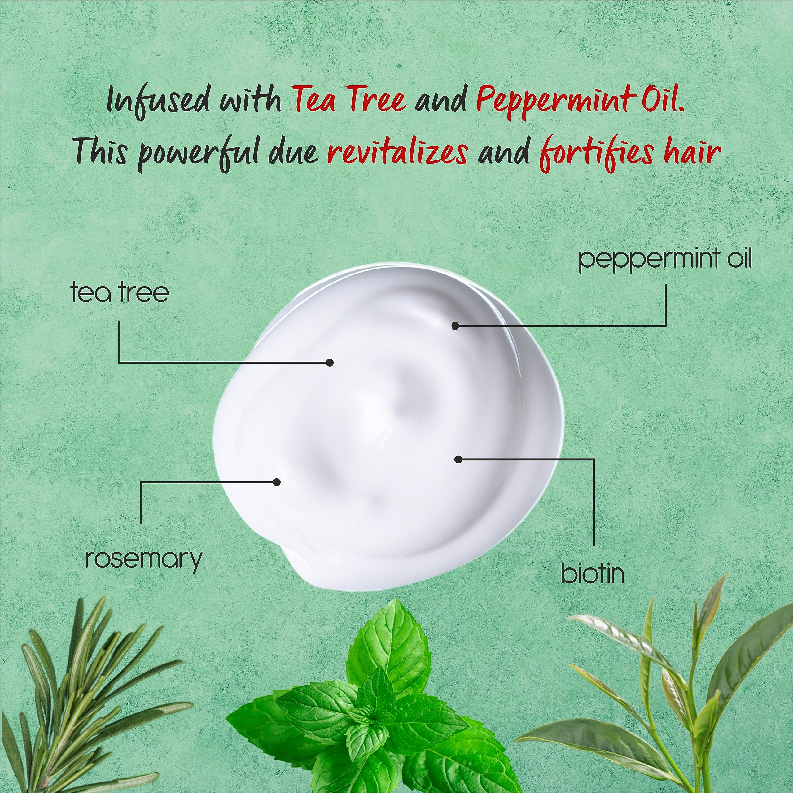 AnatoliaDaphne Tea Tree Conditioner ingredients label with argan oil and vitamins.