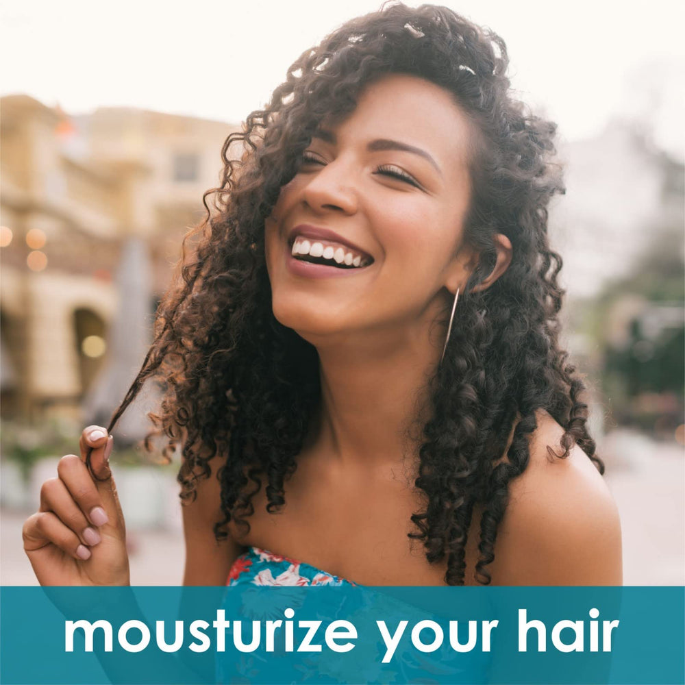 Hair-growth routine image illustrating daily care steps.