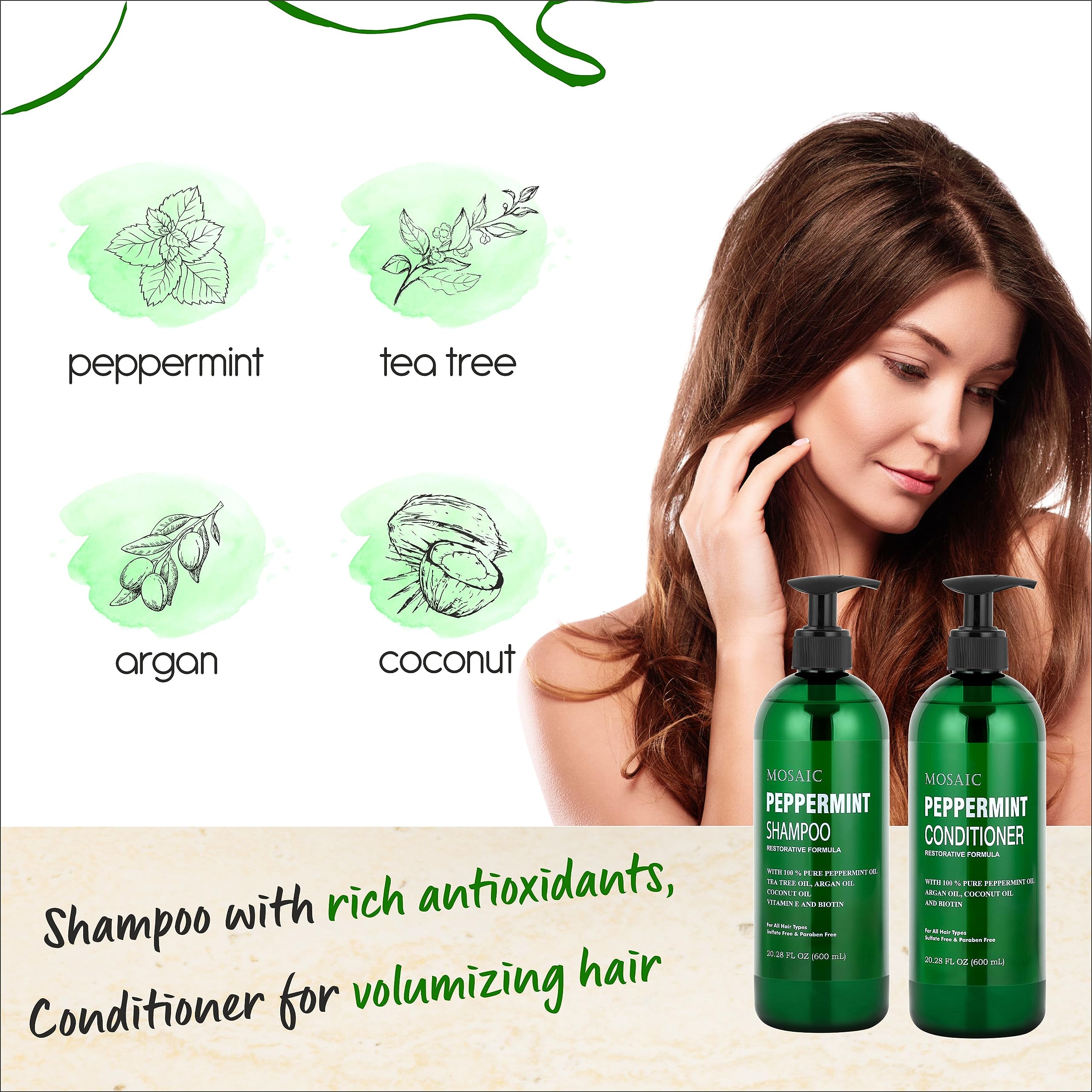 AnatoliaDaphne Peppermint Oil Conditioner bottle for hydrated hair