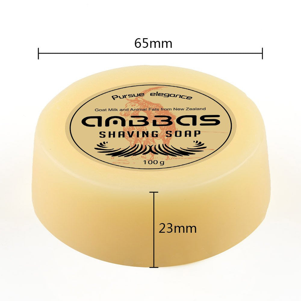 Anbbas goat milk shaving soap aftercare for comfortable shave and smooth skin