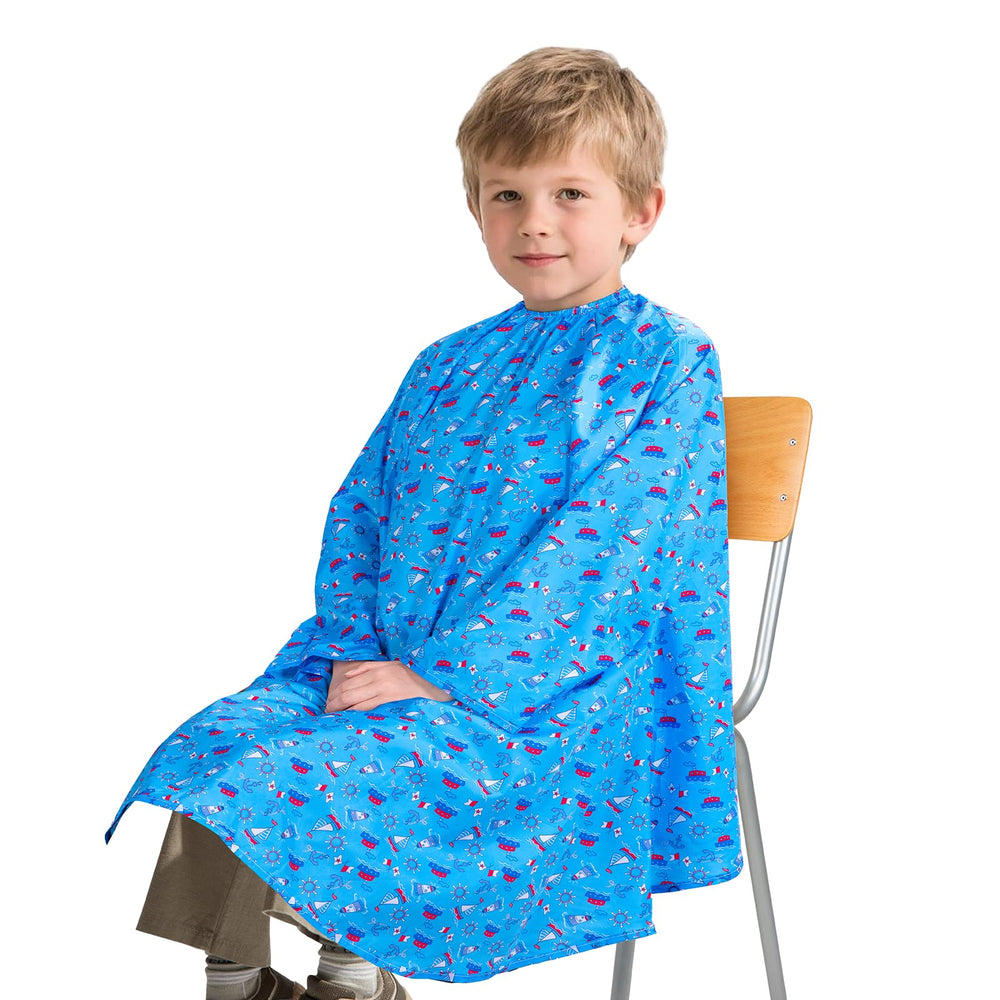 Ancable kids hair cutting cape with adjustable size, snug fit for haircuts