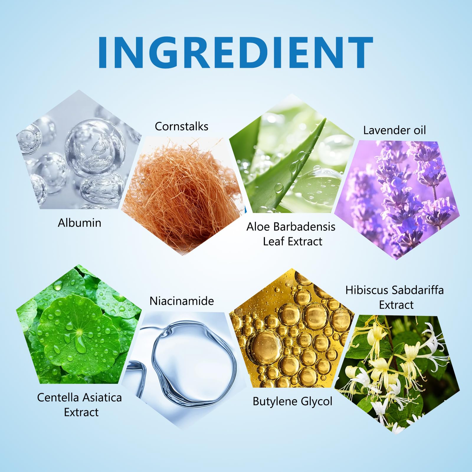 ANCAI Zombie Mask ingredients pack highlights lavender and botanicals