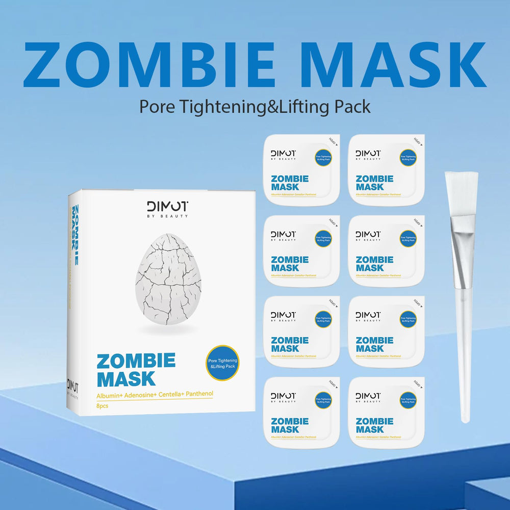 ANCAI Zombie Mask pores tightening close-up for refined skin texture