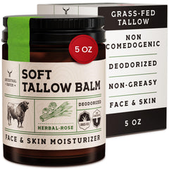 Ancestral Haven beef tallow face balm for daily hydration and gentle nourishment.