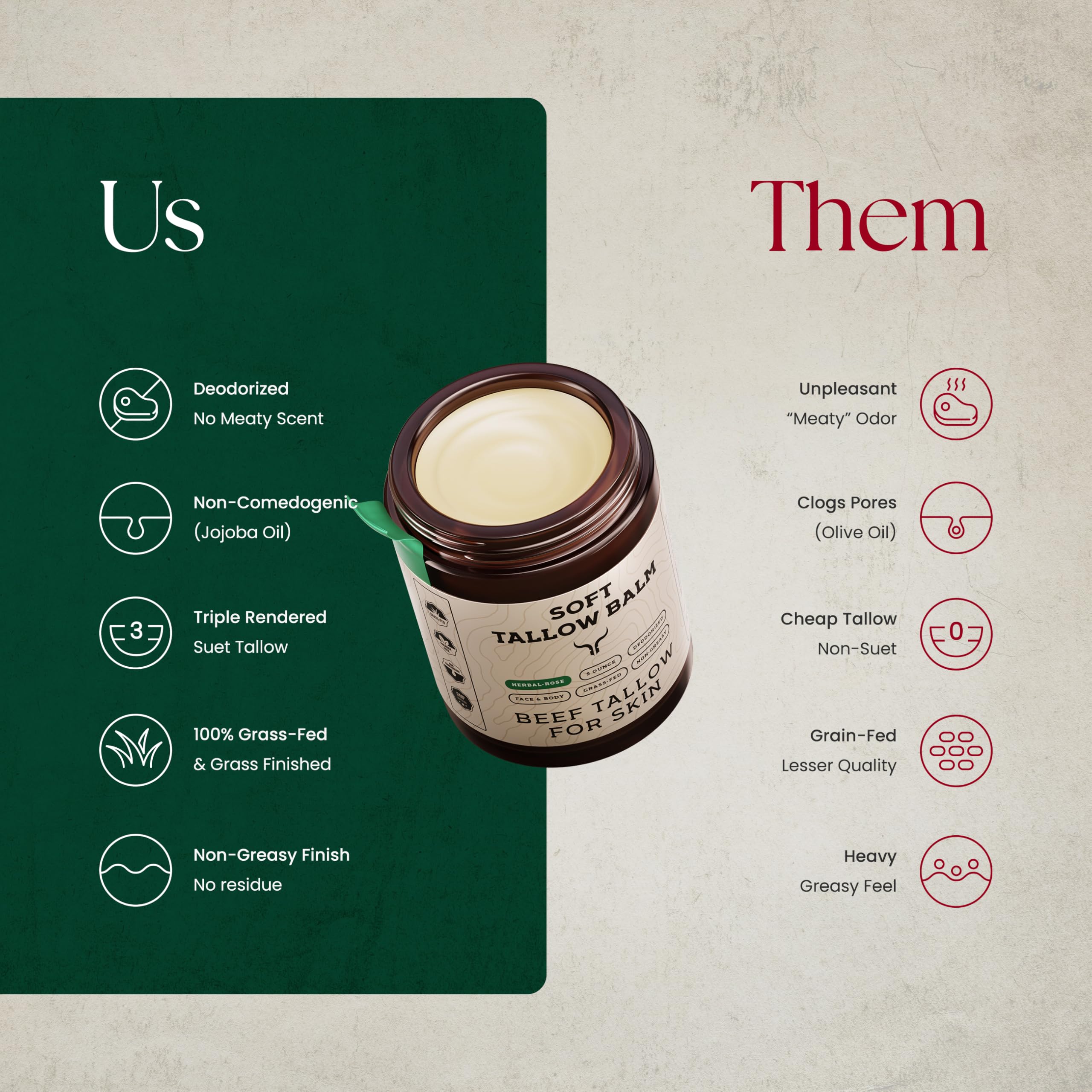 Ancestral Haven body and face tallow balm adds versatile moisture for all skin areas.